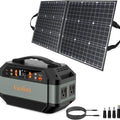 GOFORT 330W Portable Power Station;  299Wh Solar Generator Backup Power Compatible with 100W 18V Portable Solar Panel;  Foldable Solar Charger with USB;  18V DC;  QC 3.0 Output
